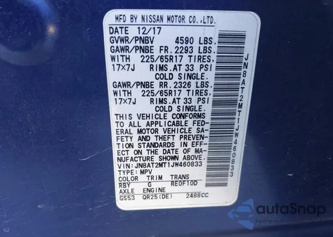 2018 Nissan Rogue S from USA, damaged, VIN JN8AT2MT1JW460833